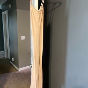 Elegant Cream Maxi Dress